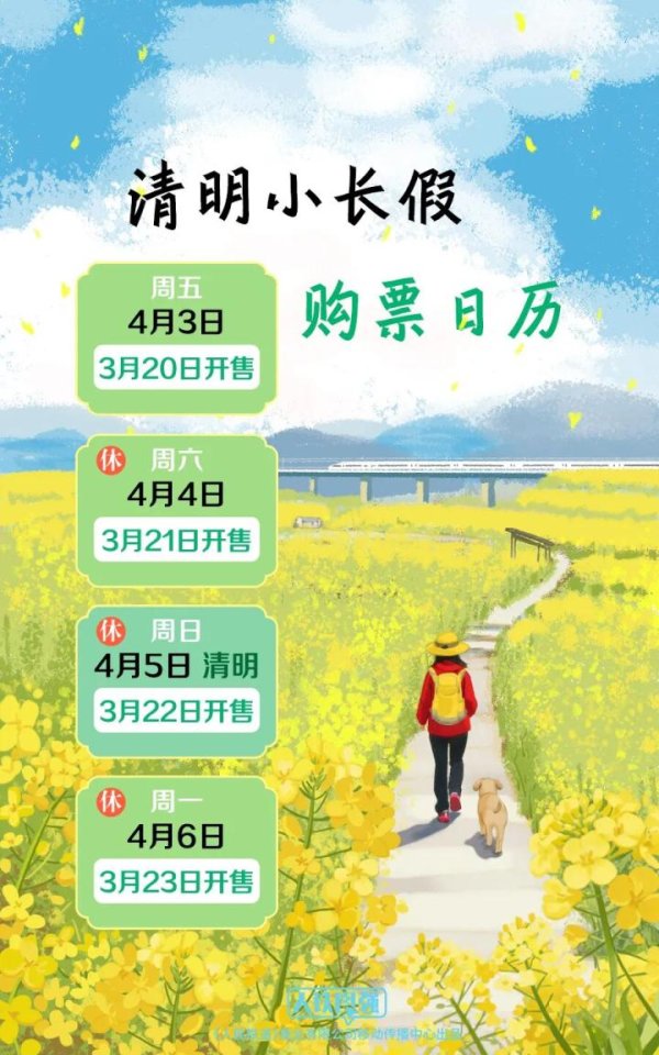 清明小长假火车票今日开售