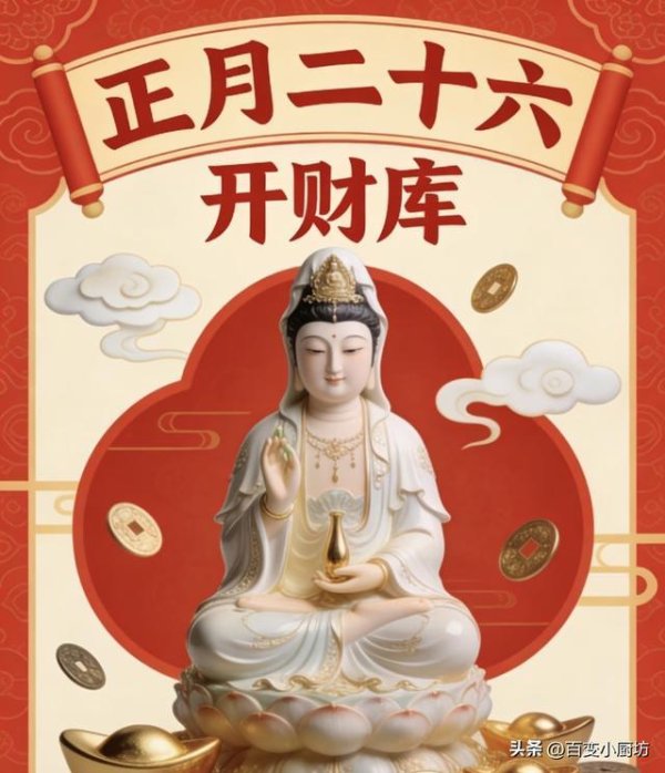 今日正月廿六，“观音开库”！牢记：这4件事别犯了忌讳