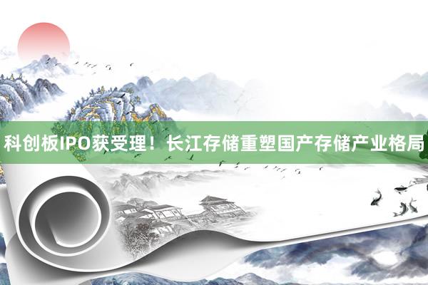 科创板IPO获受理！长江存储重塑国产存储产业格局
